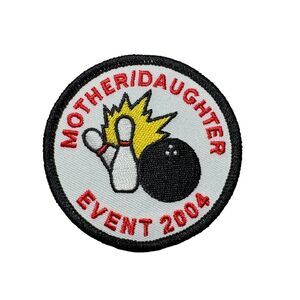 Mother Daughter Bowling Event 2004 Badge Patch Vintage Girl Scout HTF NEW